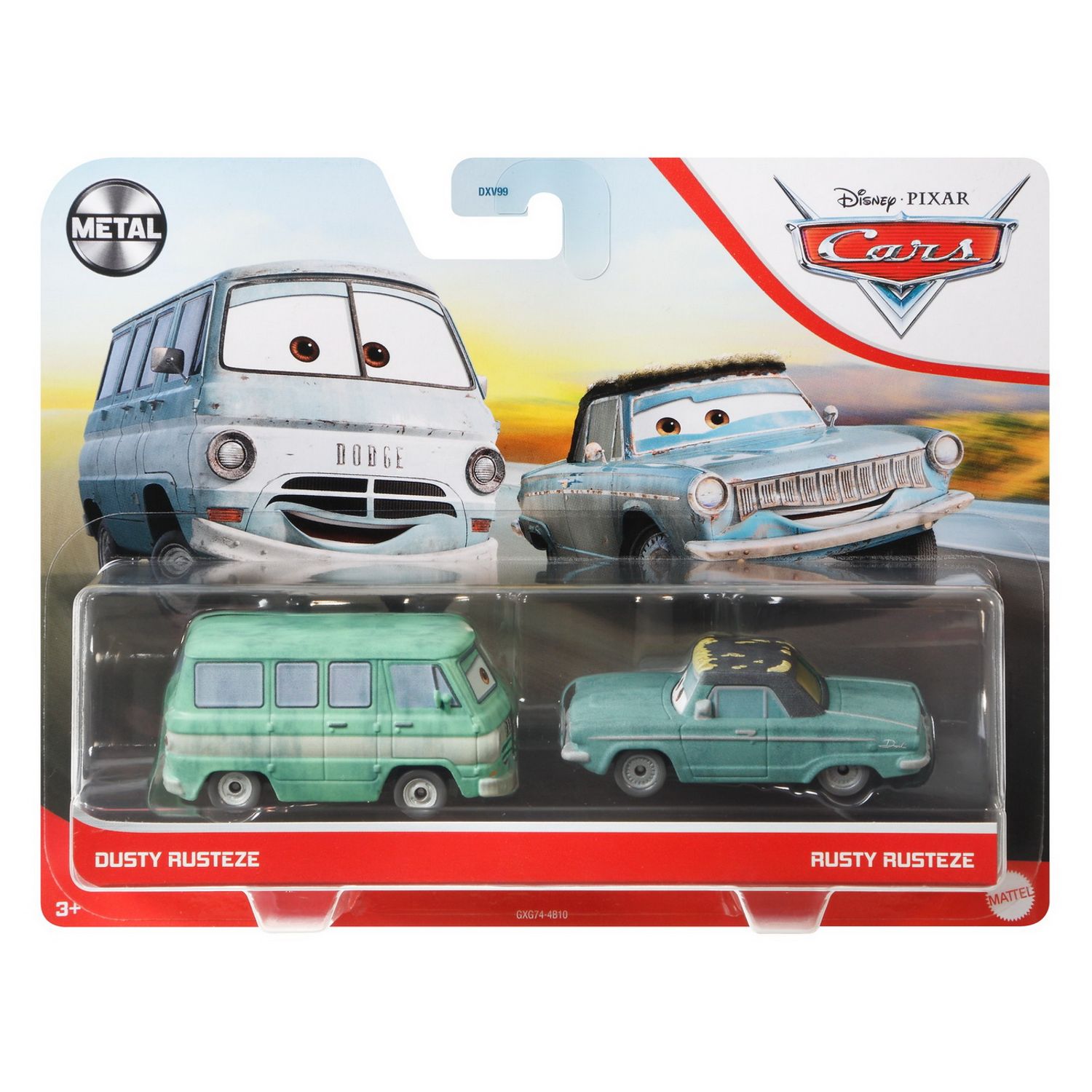 CARS3 SET 2 MASINUTE METALICE DUSTY RUSTEZE SI RUSTY RUSTEZE fotografia produsului