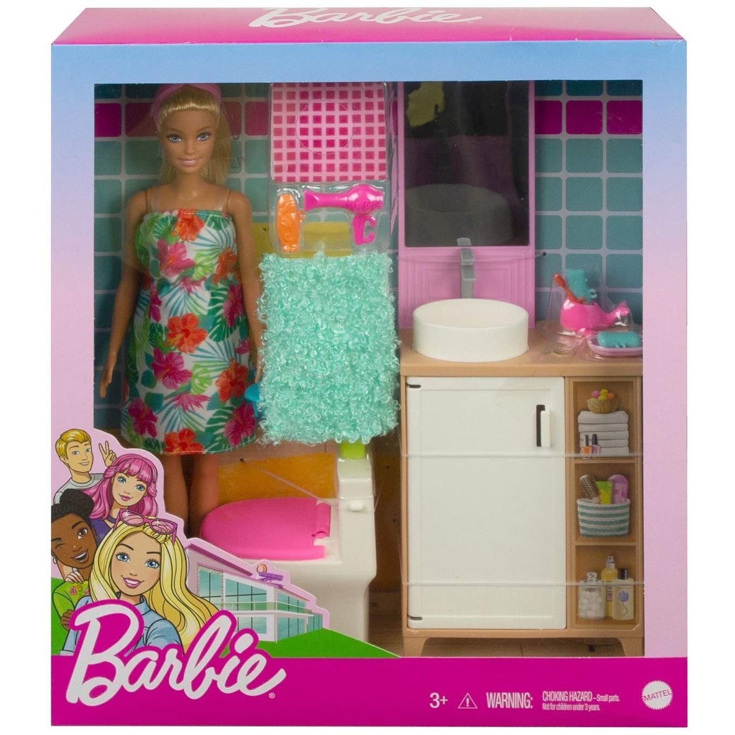 Barbie Papusa Si Accesorii Baie fotografia produsului