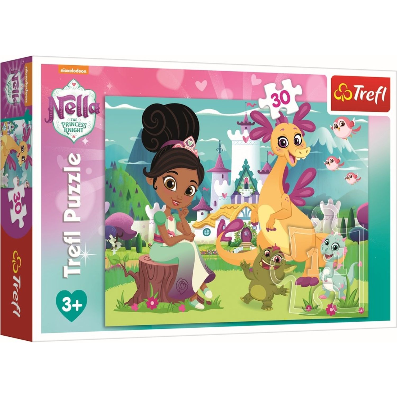Puzzle Trefl 30 Nella Printesa Cavaler fotografia produsului