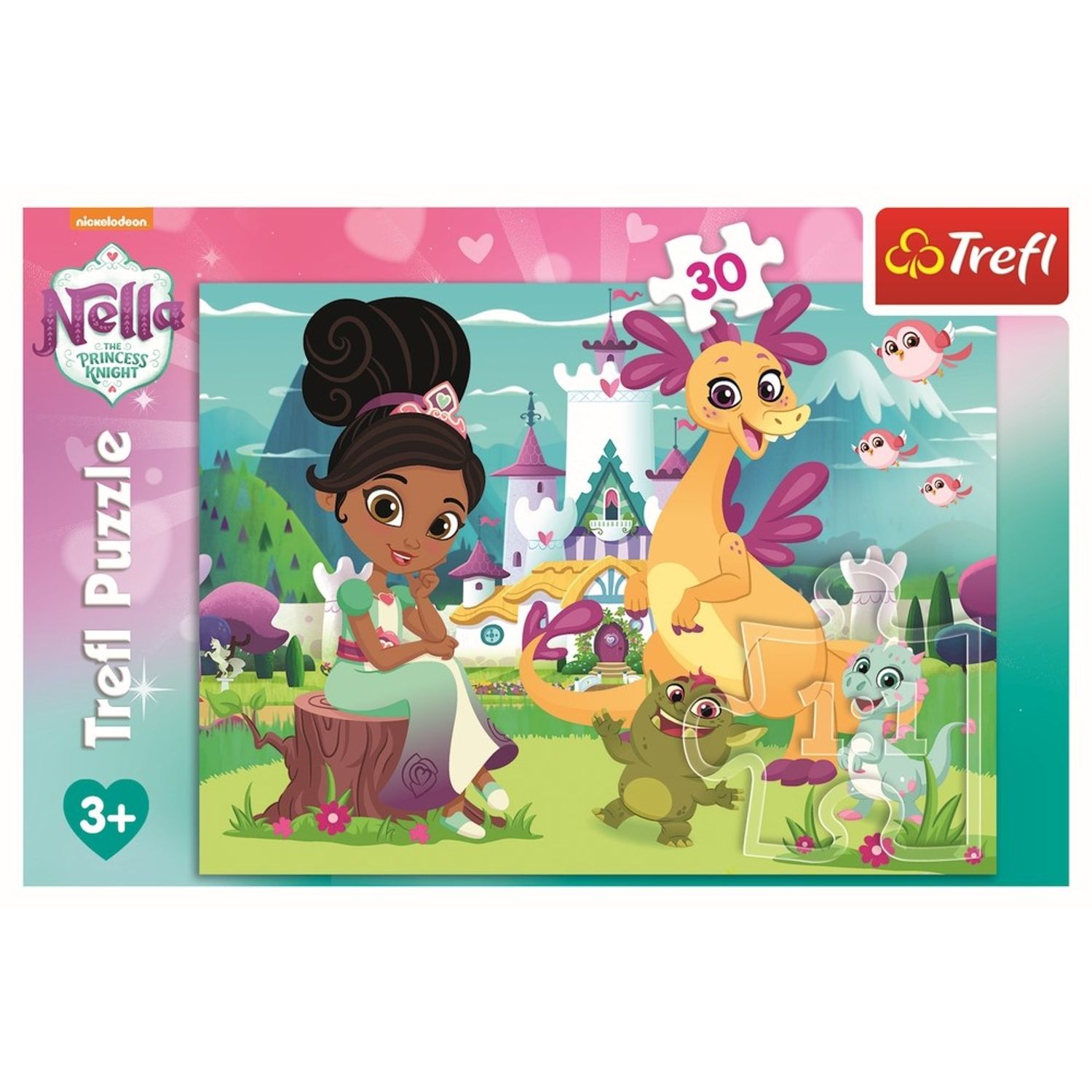 Puzzle Trefl 30 Nella Printesa Cavaler fotografia produsului View 3 L
