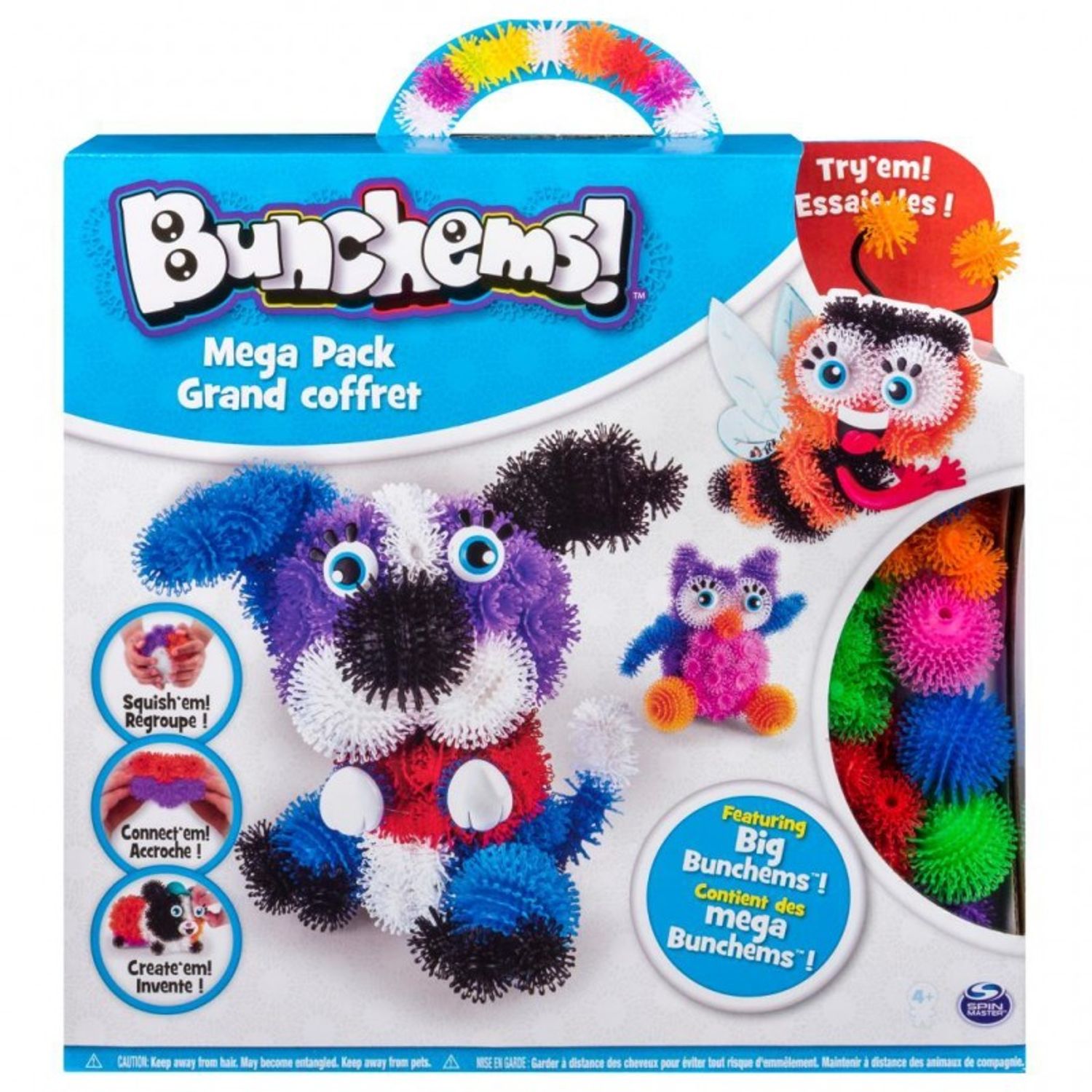 Set Creativ Bunchems Mega Pachet Catel 400 Piese fotografia produsului