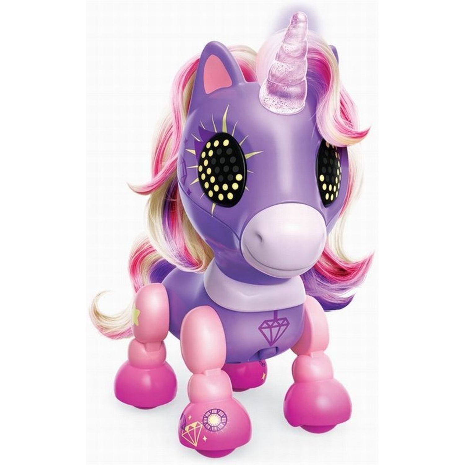 Unicorn Interactiv Zoomer Zupps Crystal fotografia produsului View 11 L