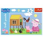 Puzzle Trefl 30 Peppa Pig La Ferma fotografia produsului View 3 S