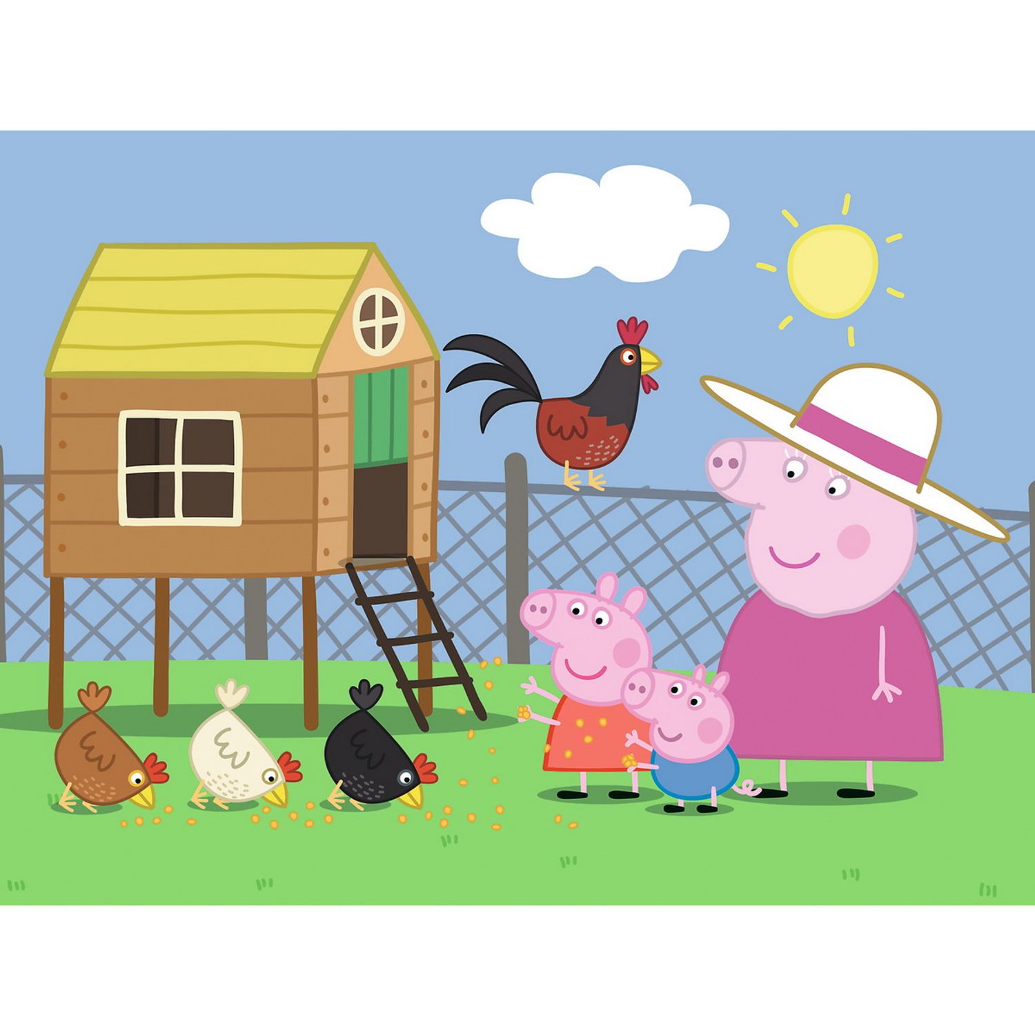 Puzzle Trefl 30 Peppa Pig La Ferma fotografia produsului View 2 L