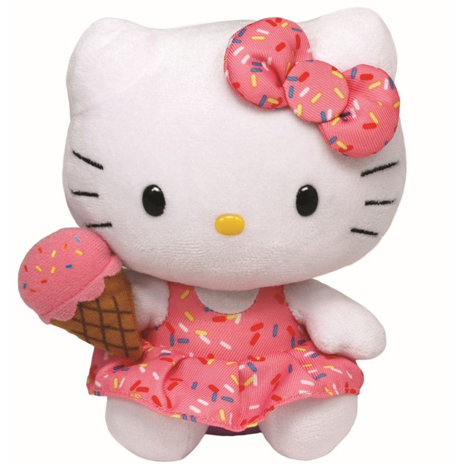PLUS TY 15CM BEANIE BABIES HELLO KITTY CU INGHETATA fotografia produsului