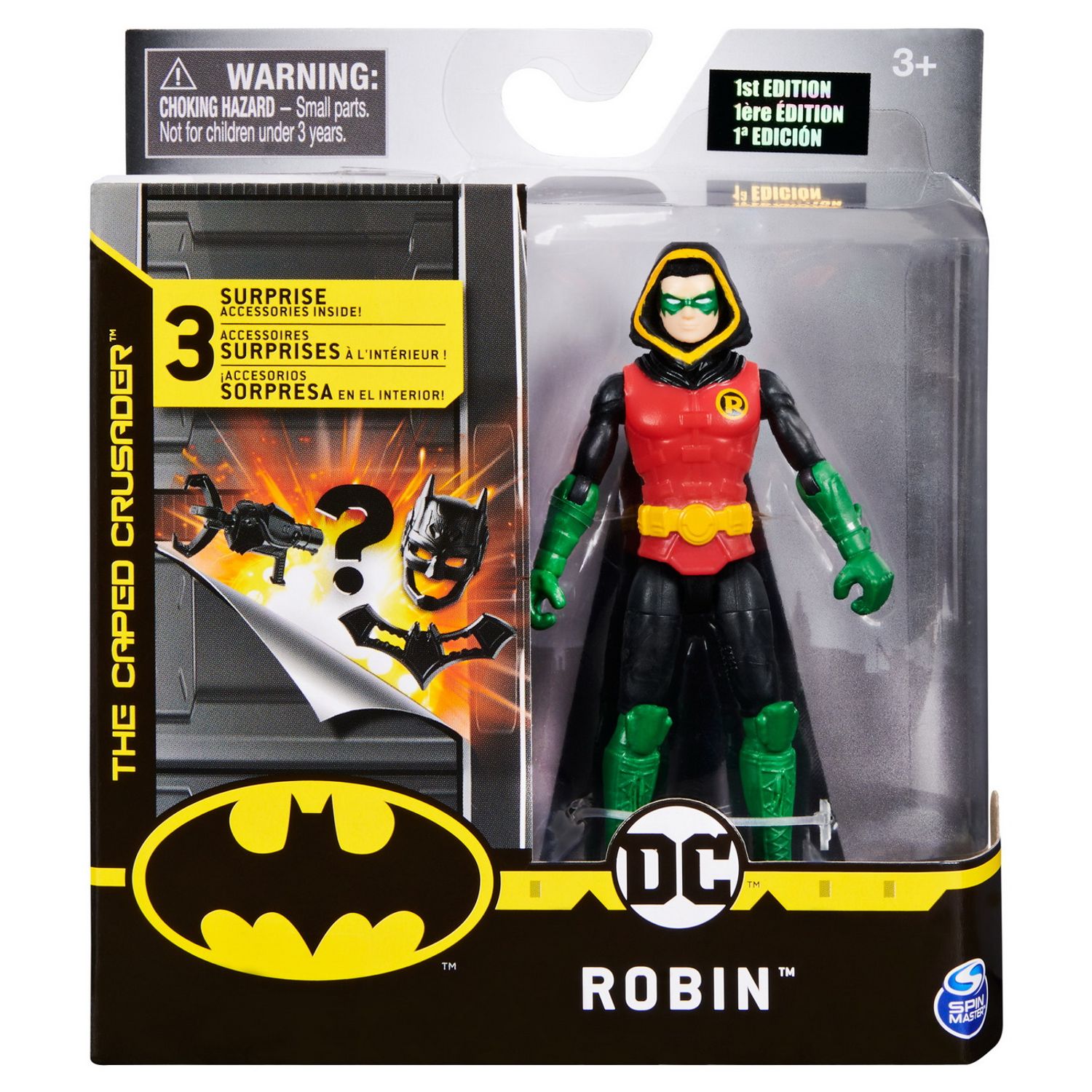 FIGURINA ROBIN 10CM FLEXIBILA CU 3 ACCESORII SURPRIZA fotografia produsului
