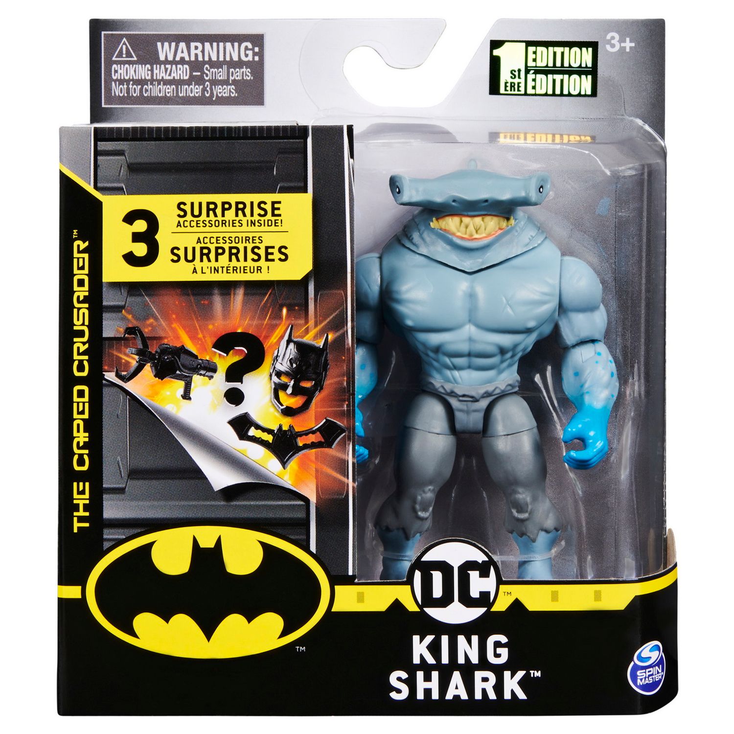 Batman Figurina King Shark 10Cm Cu 3 Cate Accesorii fotografia produsului