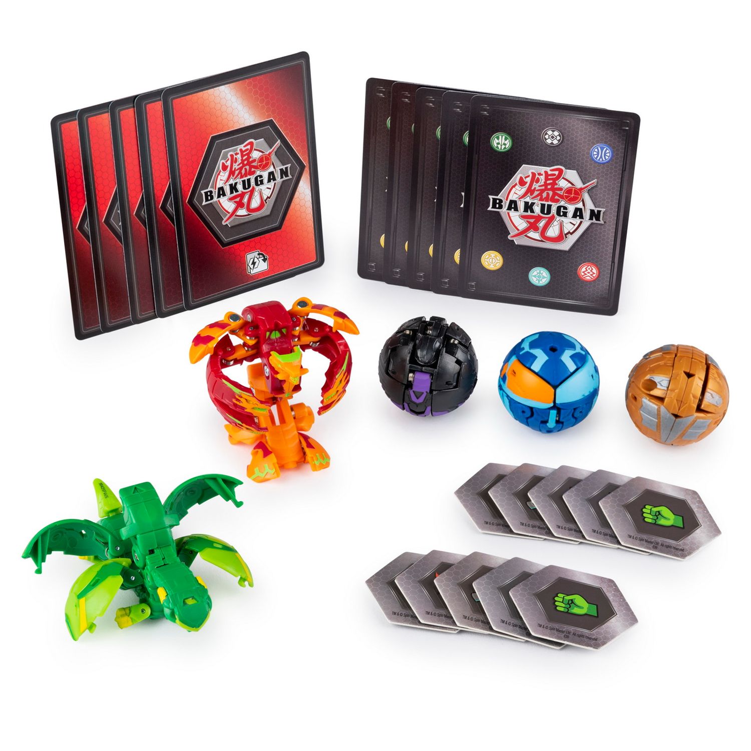 Bakugan Set De Lupta Cu 5 Bile Ventus Phaedrus Si Pyrus Hydranoid fotografia produsului View 2 L