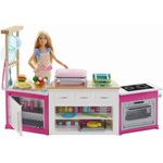 Papusa Barbie Cu Set De Joaca Bucatarie fotografia produsului View 2 S