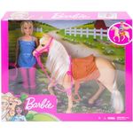 Barbie Set Papusa Cu Cal fotografia produsului