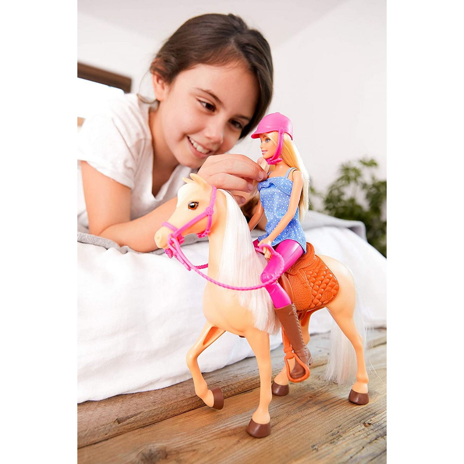 Barbie Set Papusa Cu Cal fotografia produsului View 4 L