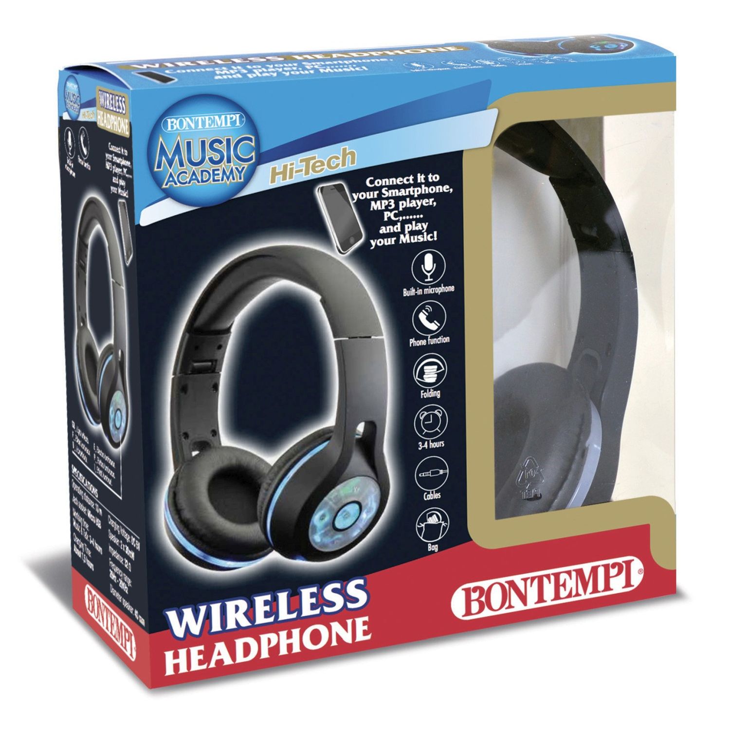 Bontempi Casti Wireless Negre fotografia produsului