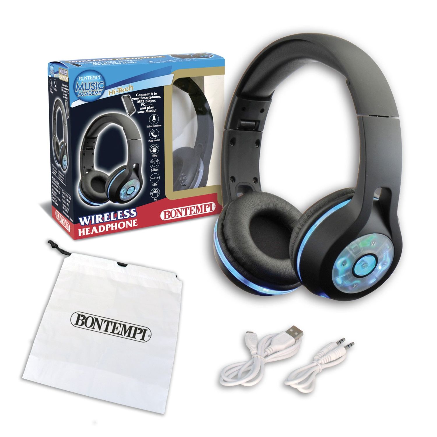 Bontempi Casti Wireless Negre fotografia produsului View 3 L