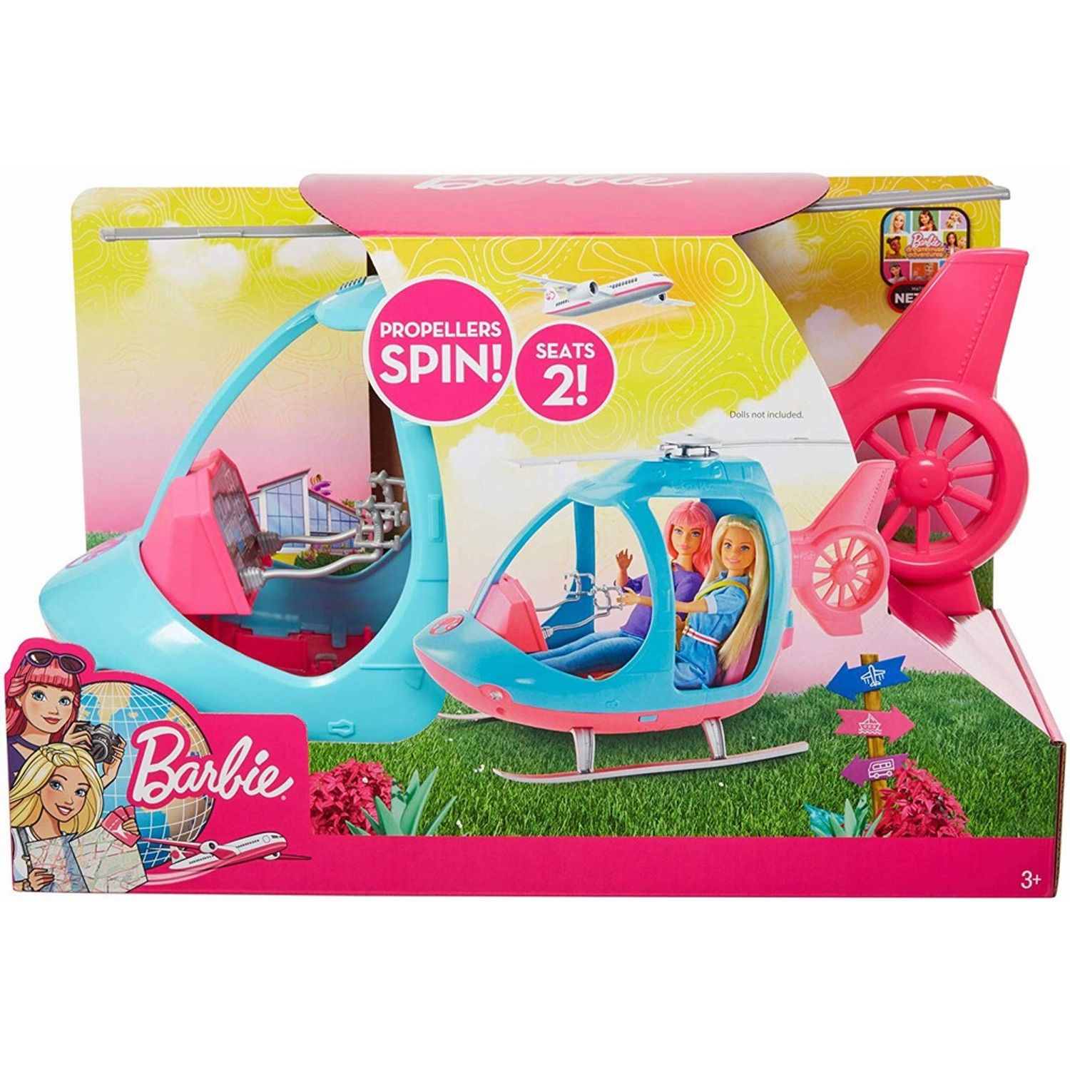 Barbie Elicopter Cu Doua Locuri fotografia produsului