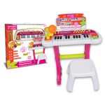Bontempi Orga Electronica Cu Microfon Si Scaun Roz fotografia produsului View 4 S
