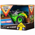 Monster Jam Macheta Grave Digger Seria Roar Scara 1 La 43 fotografia produsului