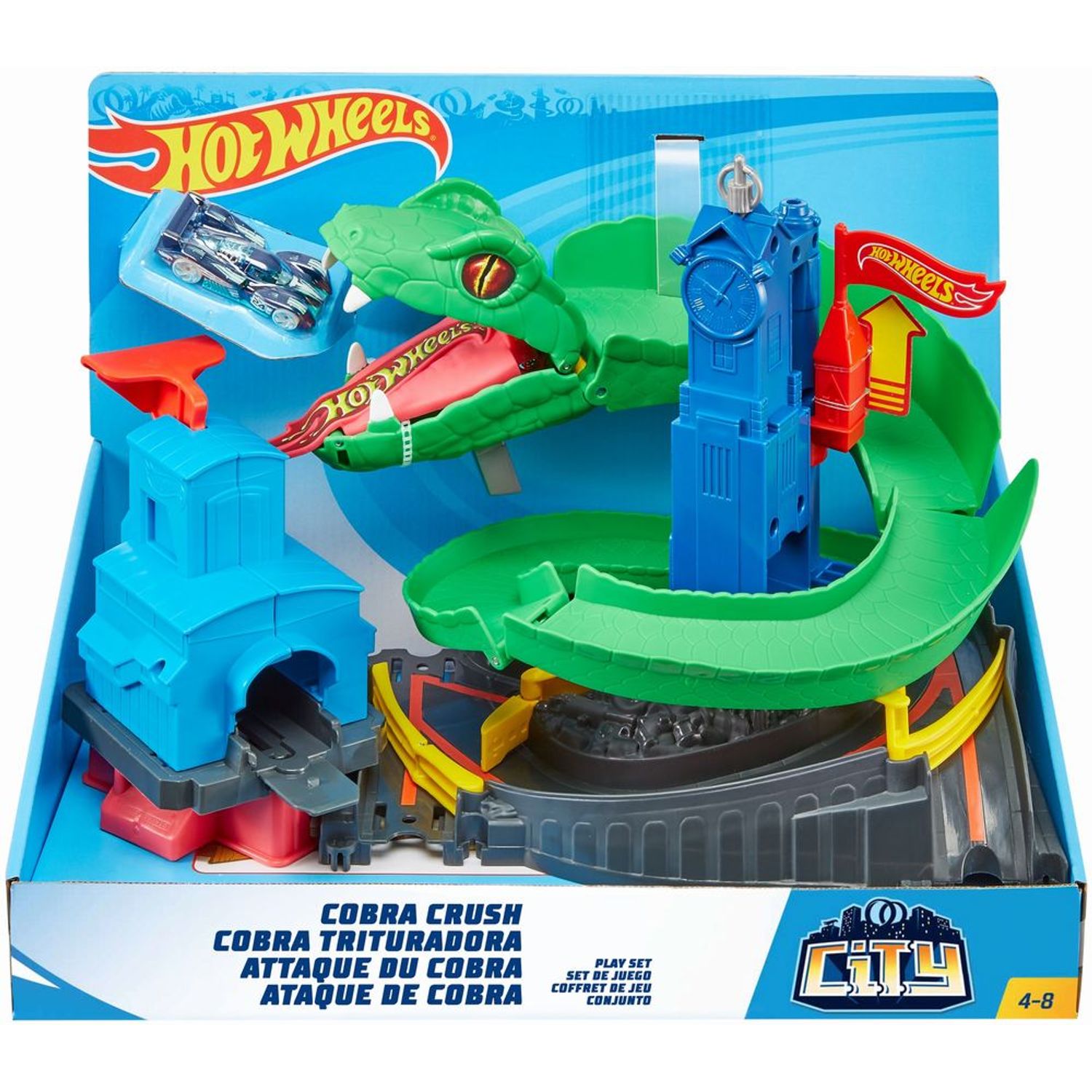 City Set De Joaca Cobra Hot Wheels fotografia produsului