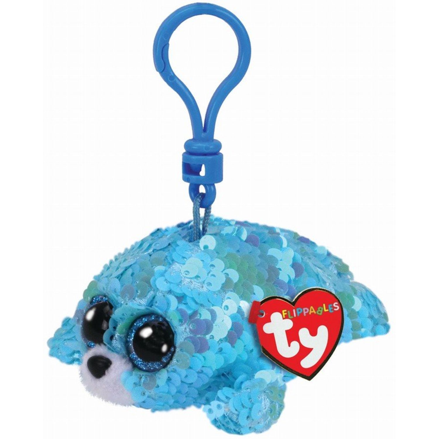 Plus Breloc Ty 8.5Cm Sequins Foca Cu Paiete fotografia produsului