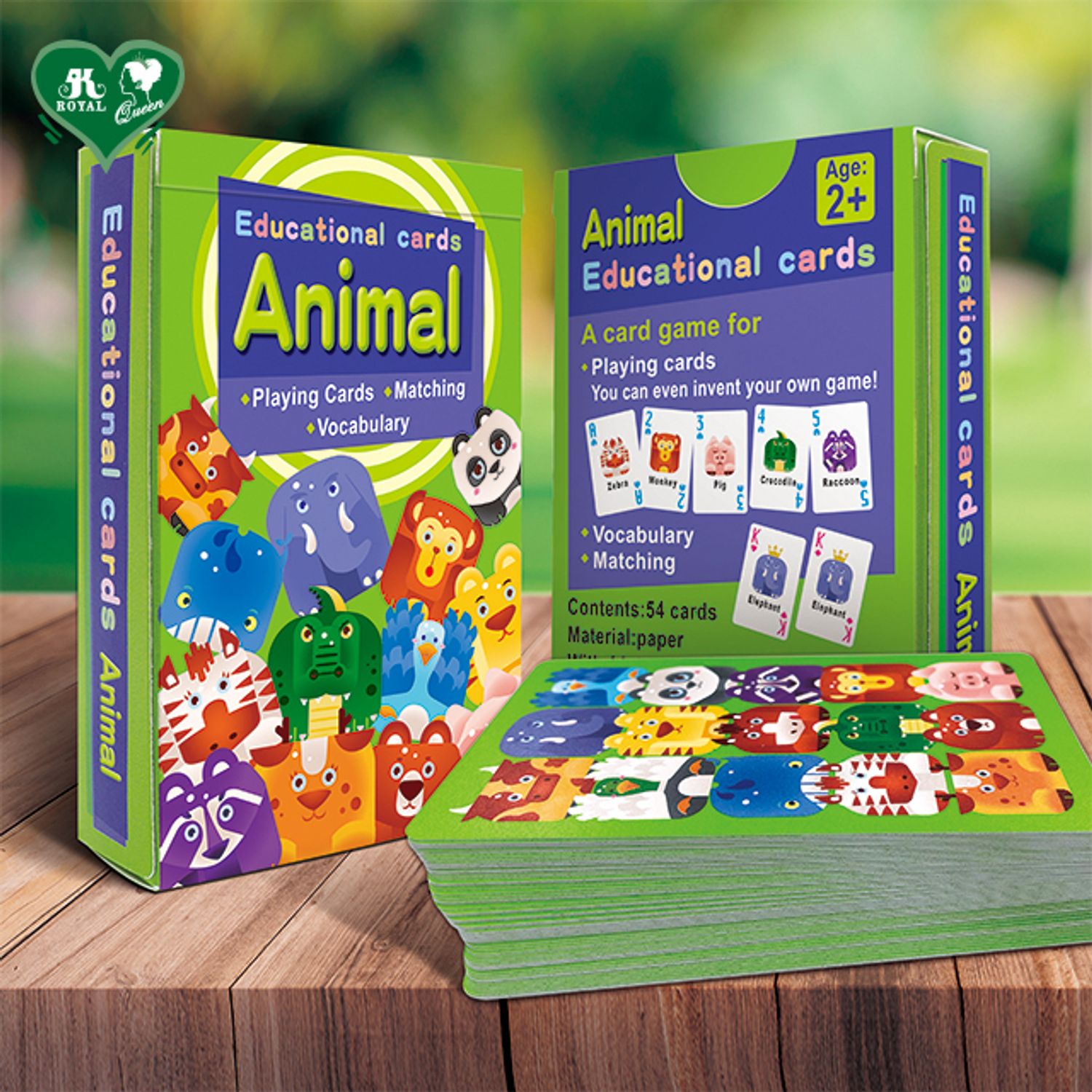Carti De Joc Royal Educative Cu Animale fotografia produsului View 4 L