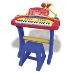 Bontempi Orga Elctronica Albastra Cu Microfon Si Scaun fotografia produsului View 2 S