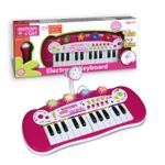 Bontempi Orga Electronica Cu Microfon Si Efecte Luminoase Roz fotografia produsului View 4 S
