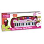Bontempi Orga Electronica Cu Microfon Si Efecte Luminoase Roz fotografia produsului