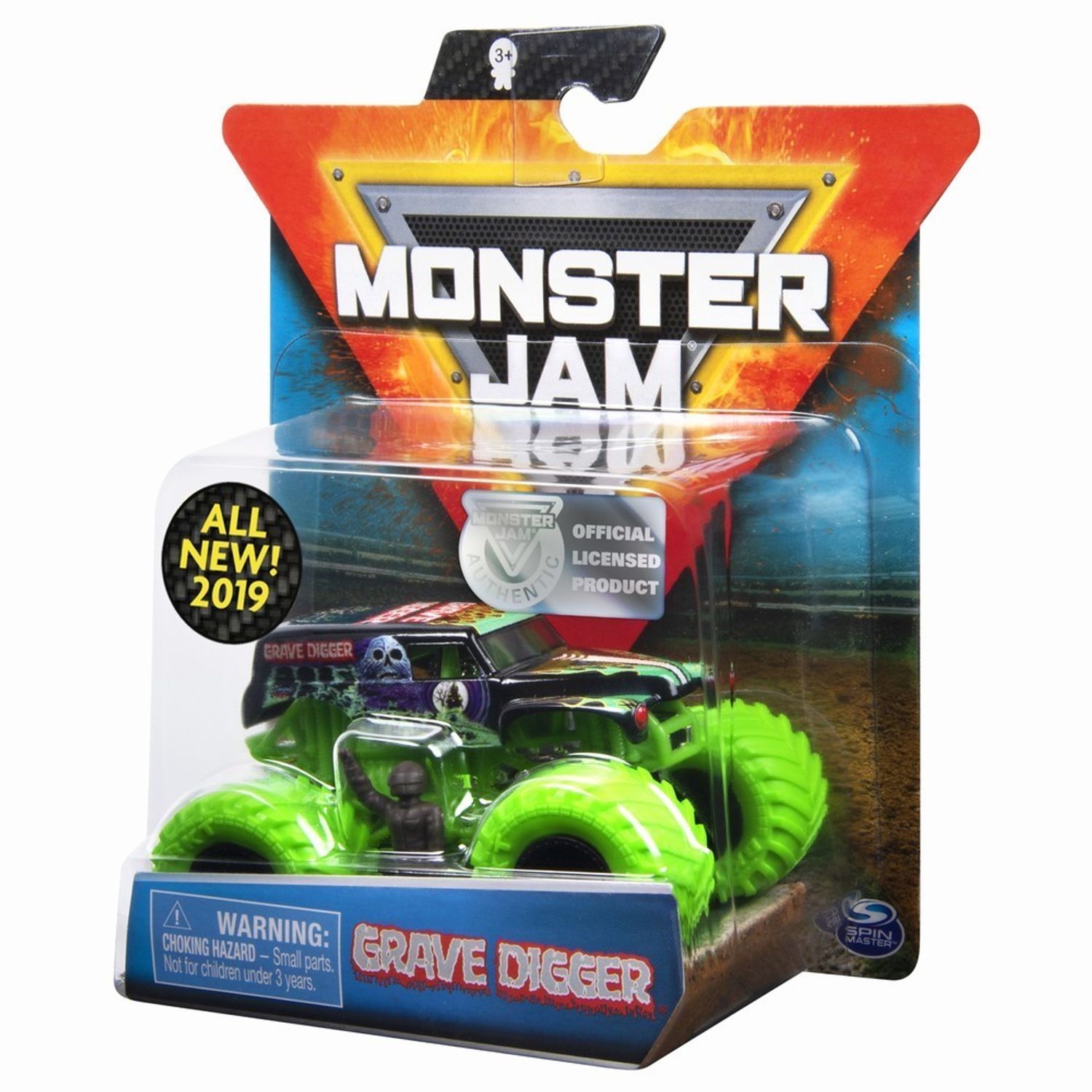 Monster Jam Metalica Grave Digger Scara 1 La 64 fotografia produsului