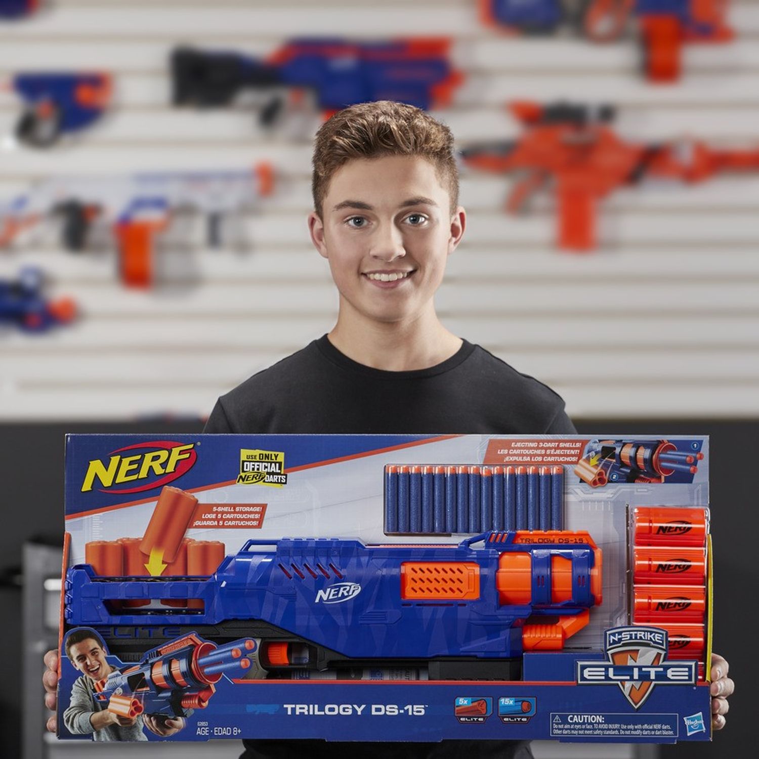 Nerf Blaster Elite Trilogy Ds 15 fotografia produsului View 4 L
