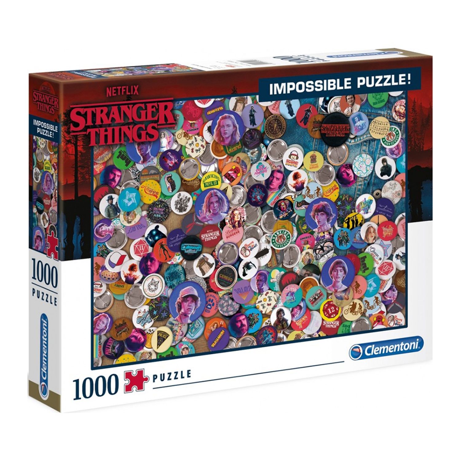 Puzzle Impossible Stranger Things 1000 De Piese Clementoni fotografia produsului