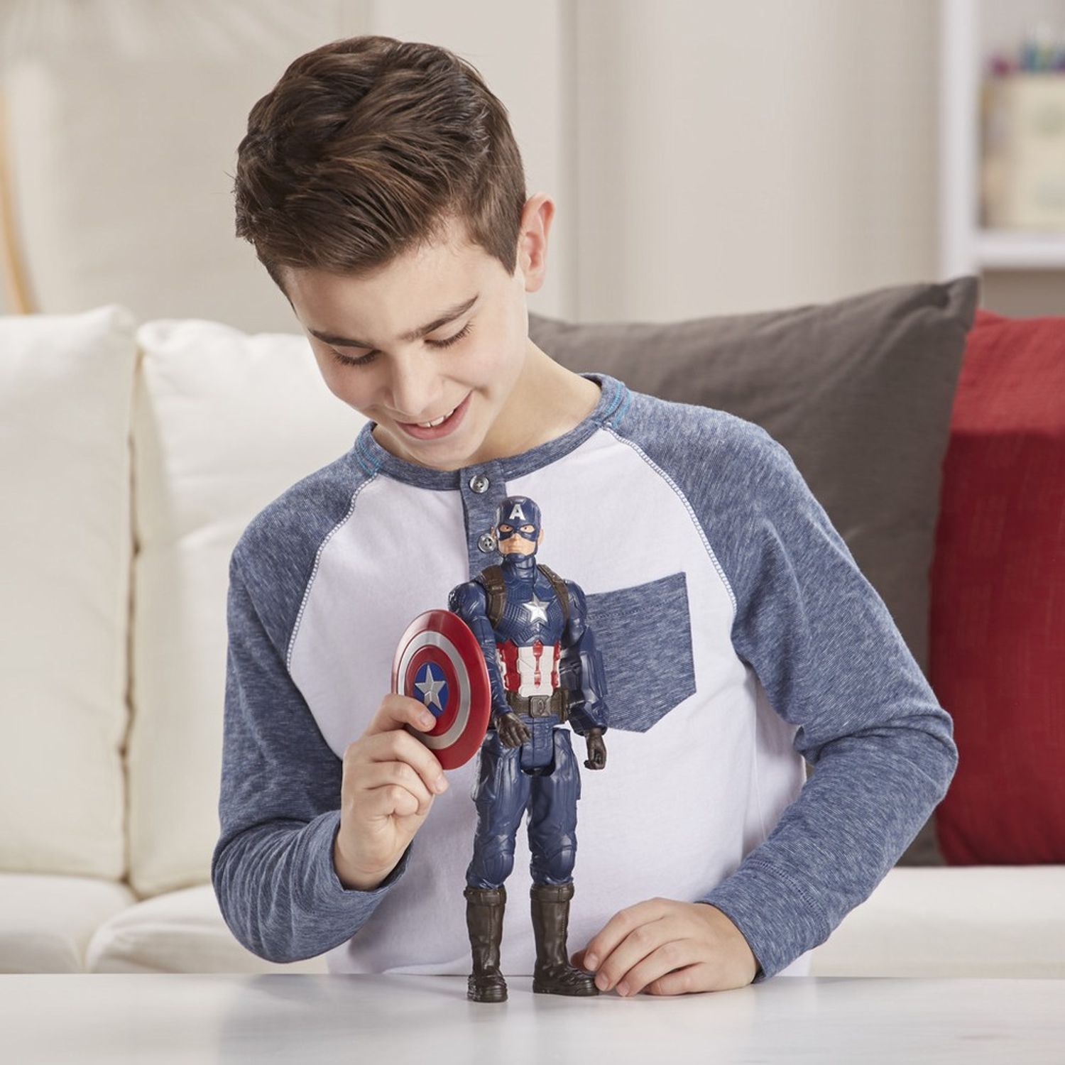 Avengers Figurina Titan Hero Movie Capitan America 29Cm fotografia produsului View 5 L