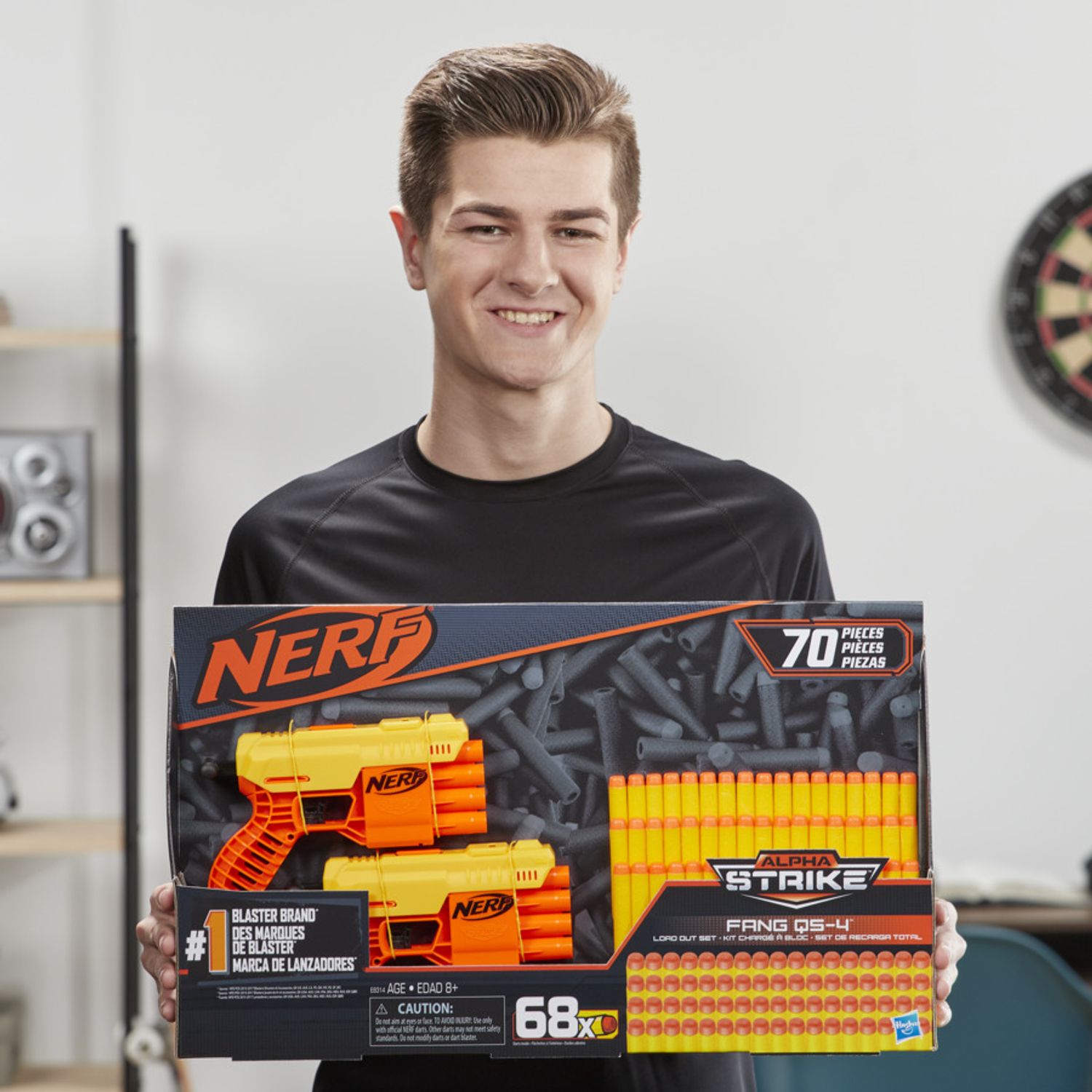 Blastere Nerf Alpha Strike Fang Qs4 Cu 68 De Munitii fotografia produsului View 5 L