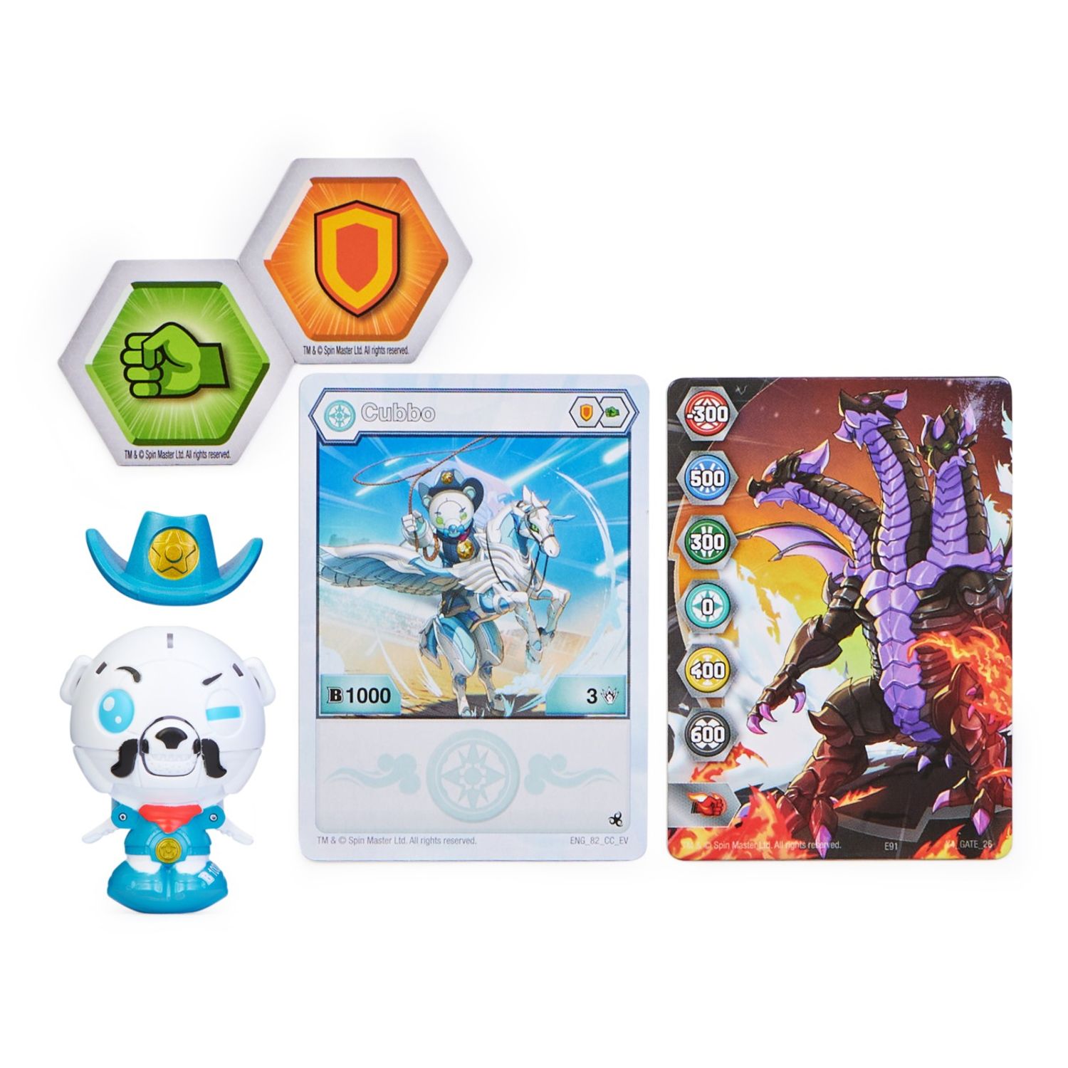 Bakugan Cubbo Sheriff Alb fotografia produsului View 2 L