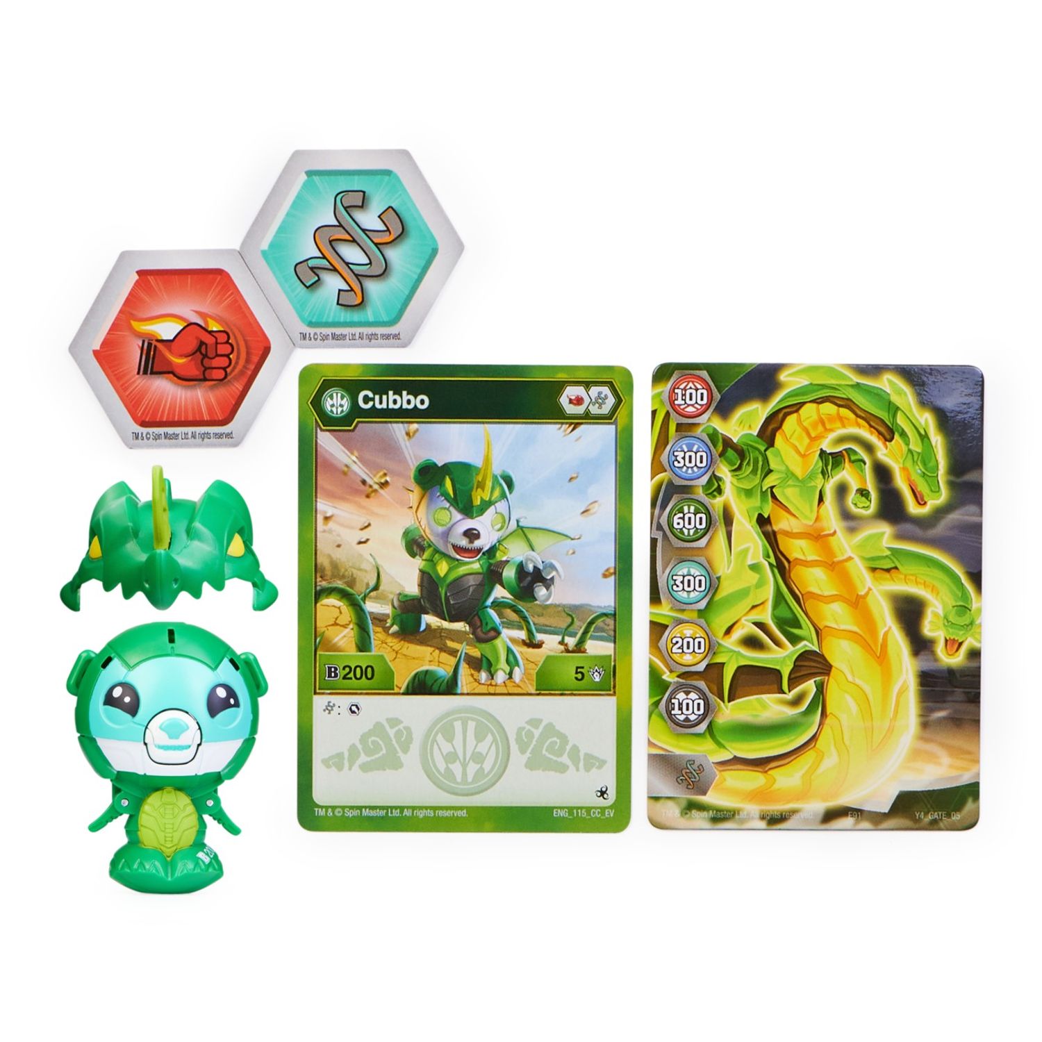 BAKUGAN CUBBO DRAG VERDE fotografia produsului View 2 L