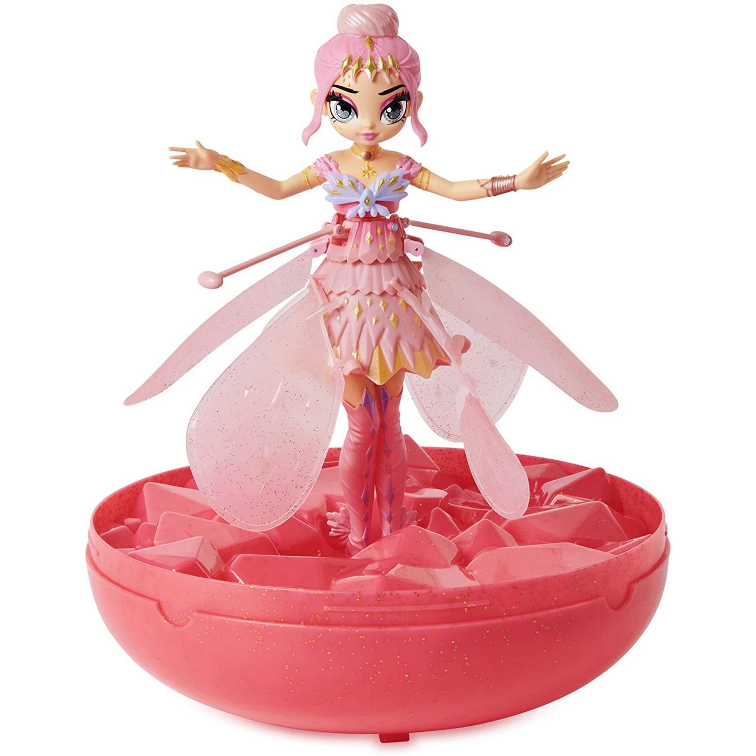 PIXIE PAPUSA ZBURATOARE - Roz fotografia produsului View 4 L
