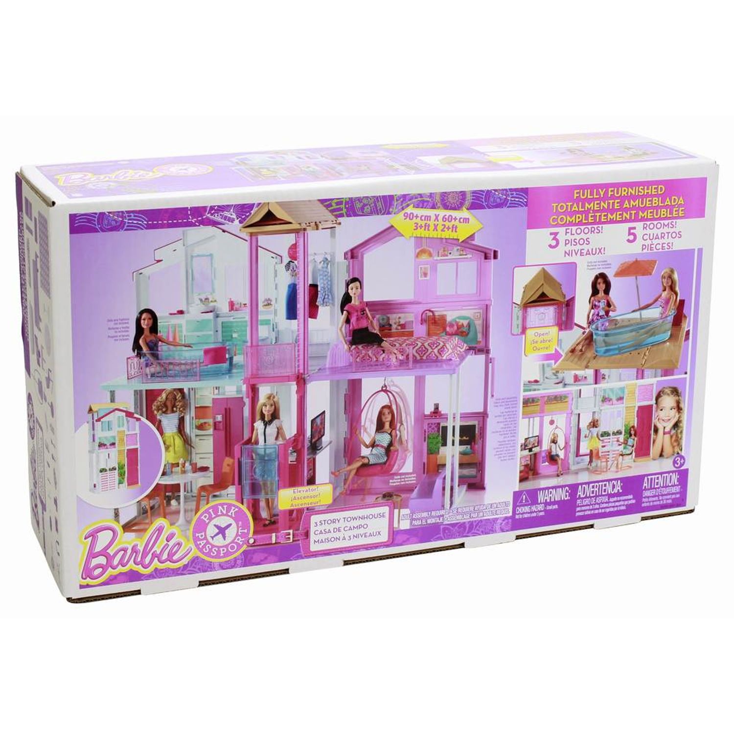 Casa Barbie Fabuloasa Cu 3 Etaje fotografia produsului