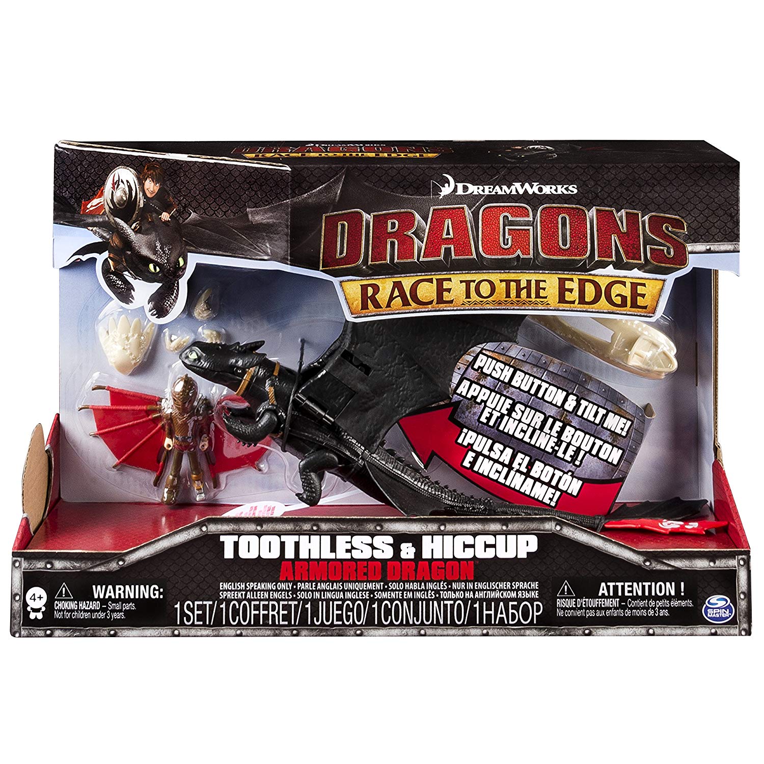 Set Dragon Cu Armura Toothless And Hiccup fotografia produsului View 2 L