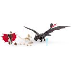 Set Dragon Cu Armura Toothless And Hiccup fotografia produsului