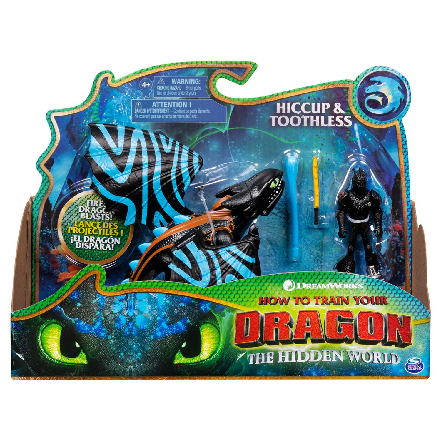 Dragons 3 Figurina Hiccup Si Stirbul Cu Lansator - Dragons