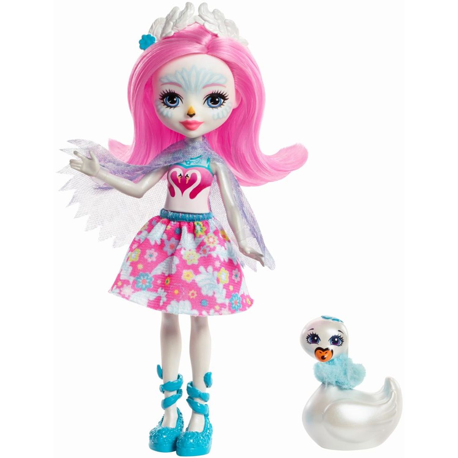 Enchantimals Papusa Saffi Swan fotografia produsului View 2 L