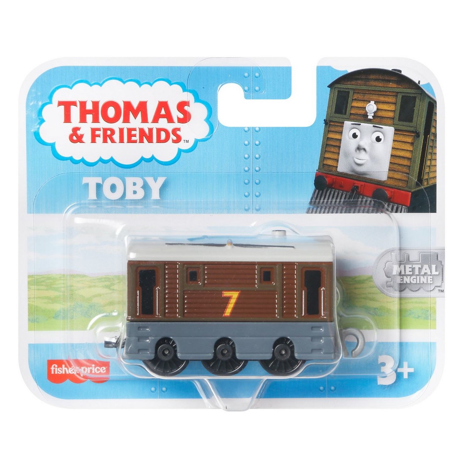 Thomas Locomotiva Push Along Toby fotografia produsului