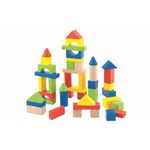 Cutie 50 De Cuburi Colorate Din Lemn fotografia produsului View 2 S