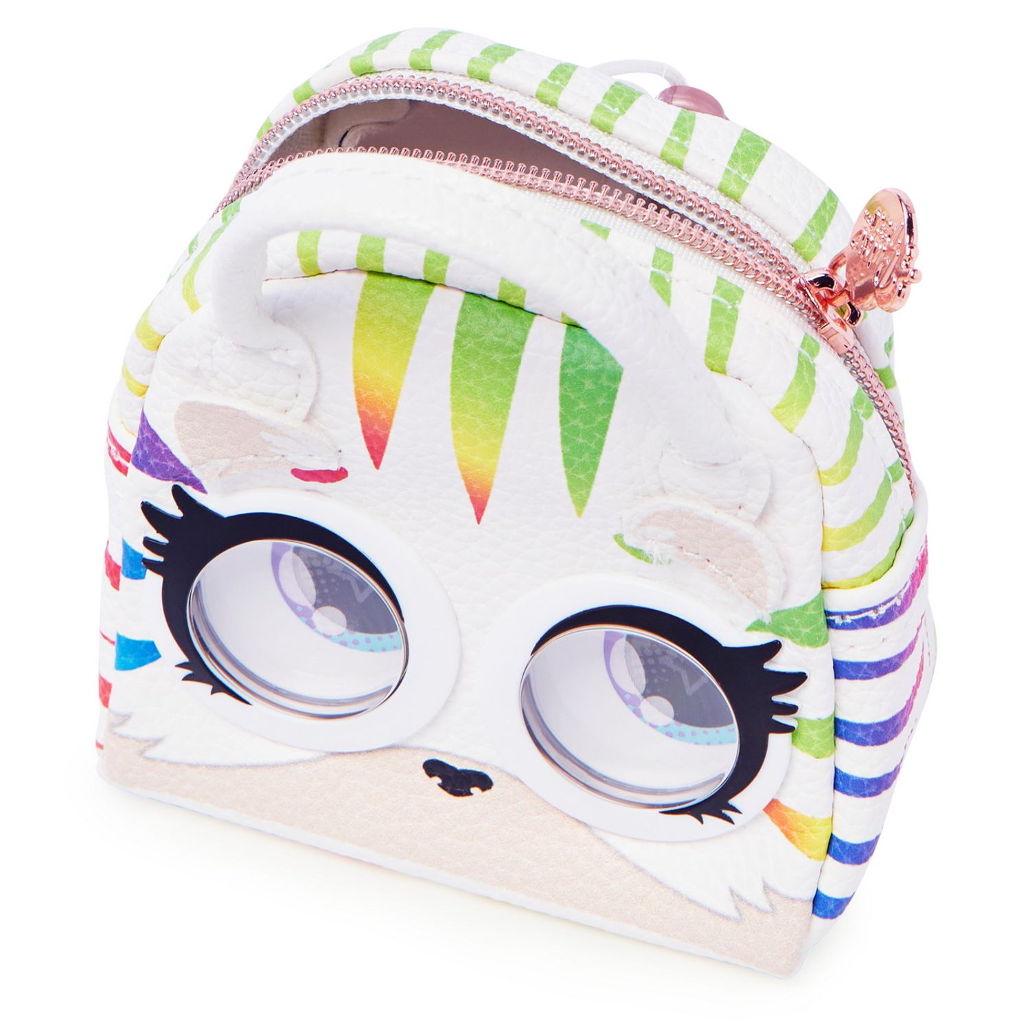 Purse Pets Gentuta Micro Zebra Curcubeu fotografia produsului View 8 L