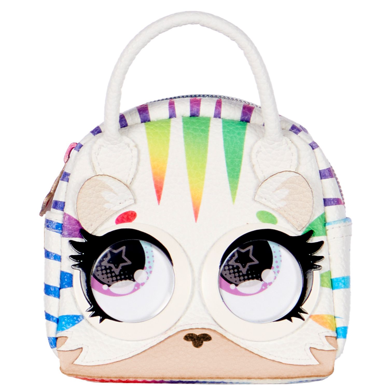 Purse Pets Gentuta Micro Zebra Curcubeu fotografia produsului View 2 L