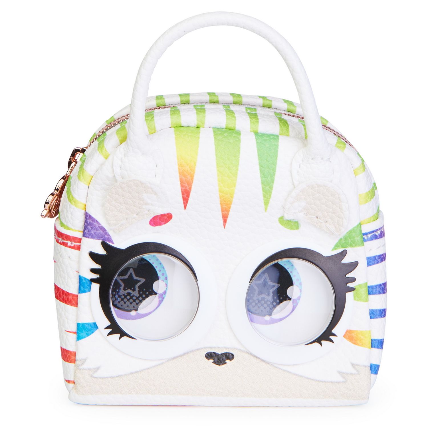 Purse Pets Gentuta Micro Zebra Curcubeu fotografia produsului View 7 L