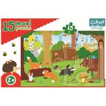 Puzzle Trefl 15 Maxi Animale Salbatice fotografia produsului View 3 S