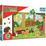 Puzzle Trefl 15 Maxi Animale Salbatice fotografia produsului