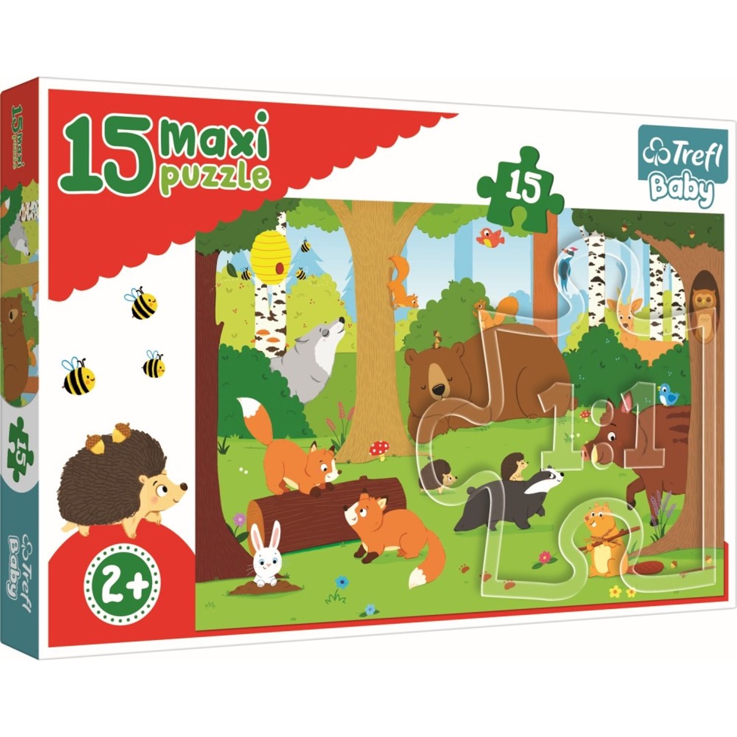 Puzzle Trefl 15 Maxi Animale Salbatice fotografia produsului