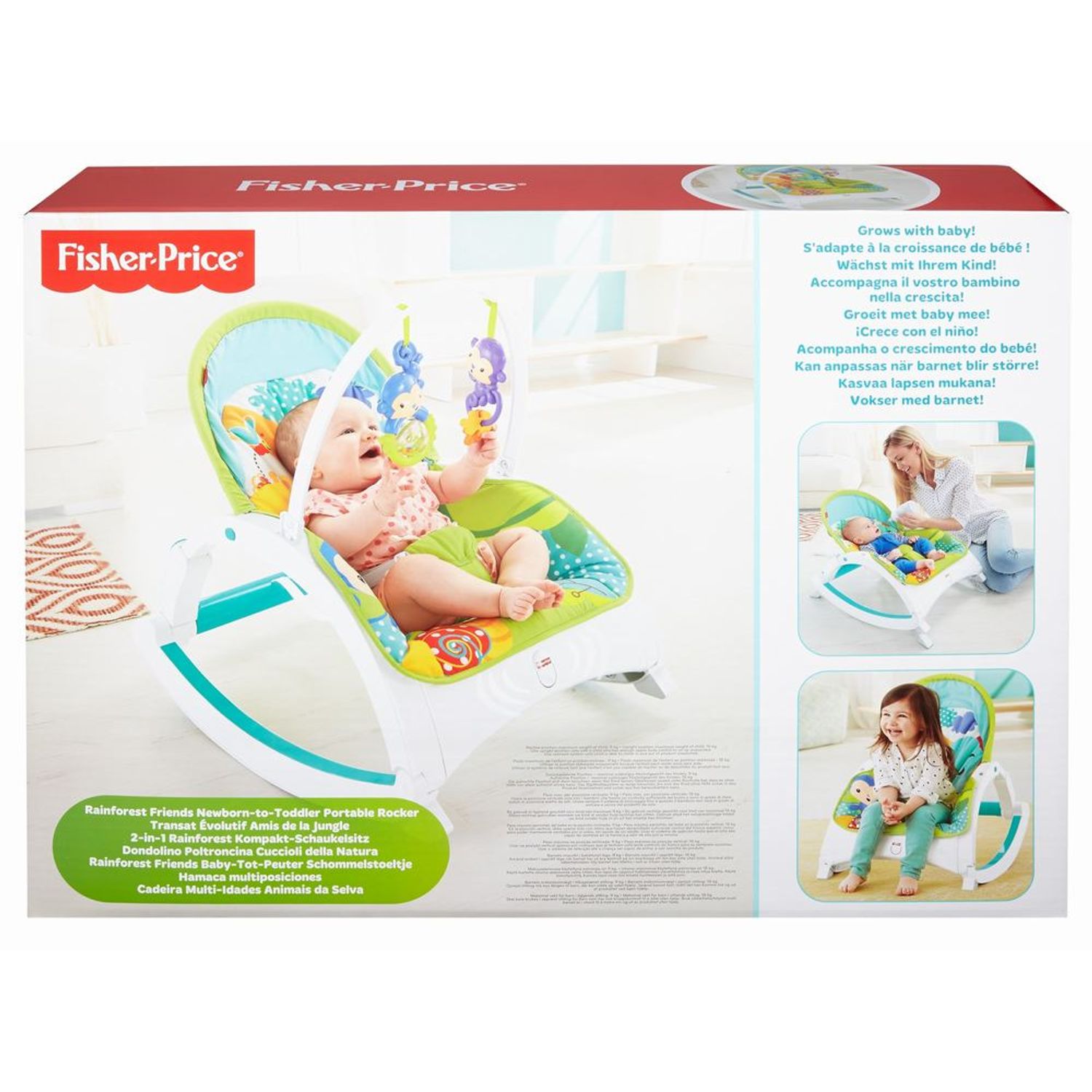 Transat bébé évolutif Fisher-price jungle