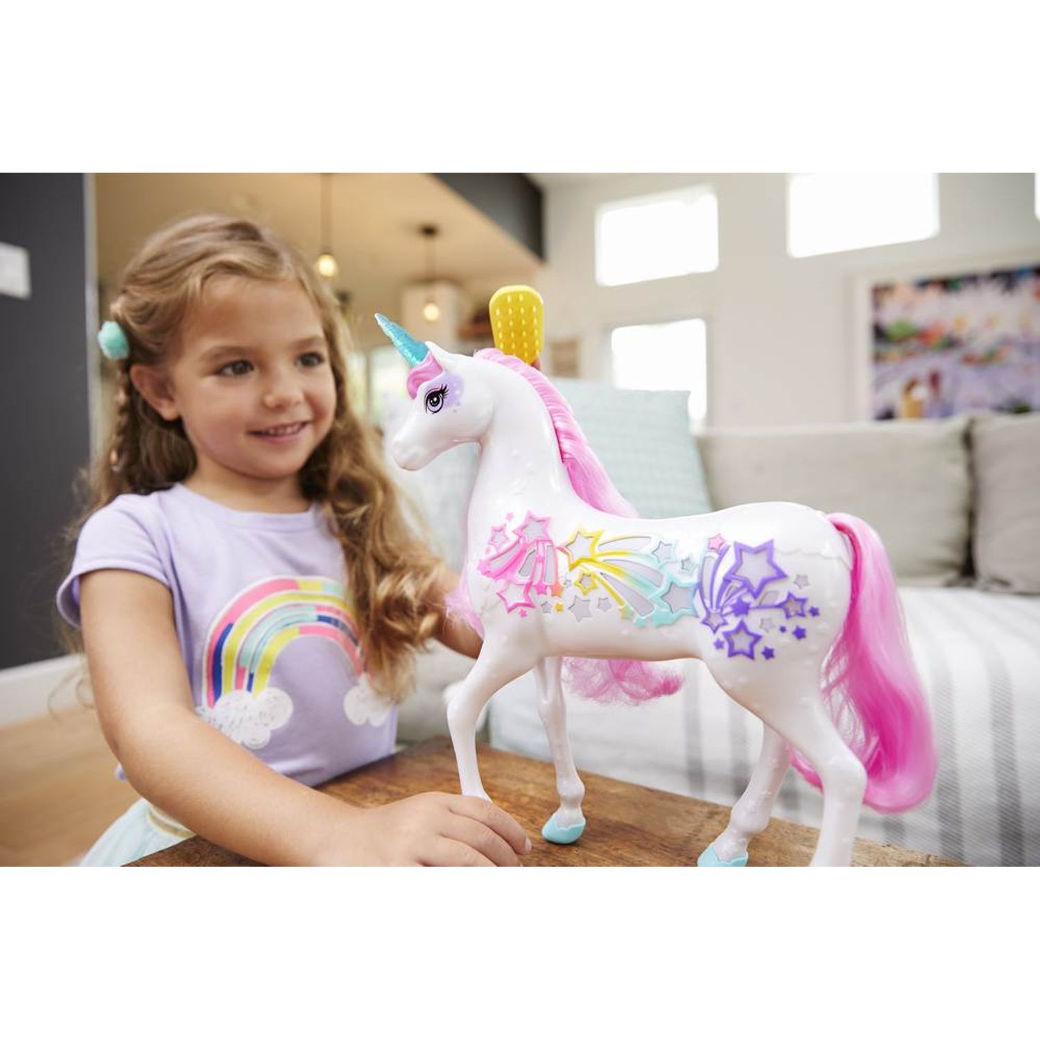 Barbie Dreamtopia Unicorn Cu Lumini Si Sunete fotografia produsului View 7 L