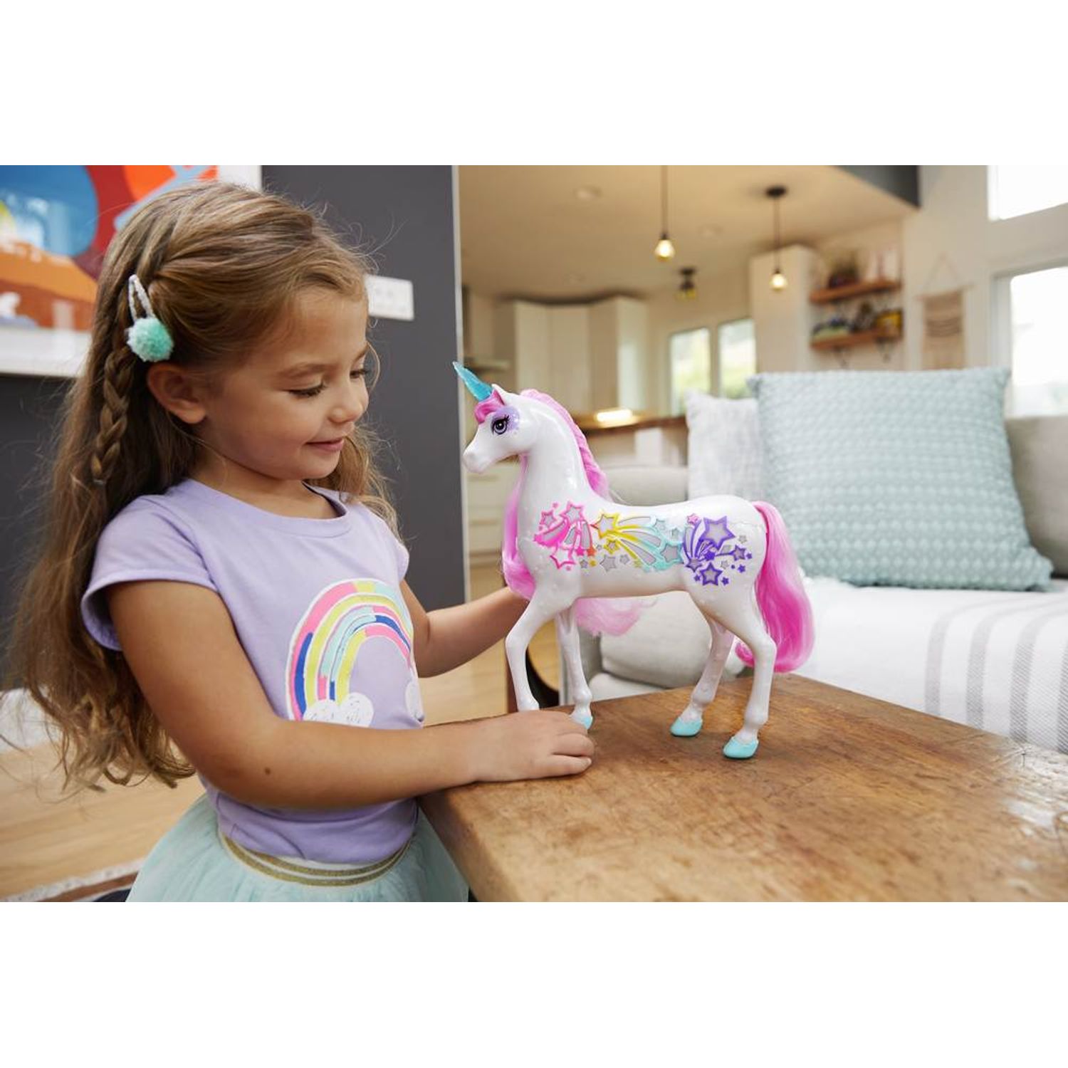 Barbie Dreamtopia Unicorn Cu Lumini Si Sunete fotografia produsului View 8 L